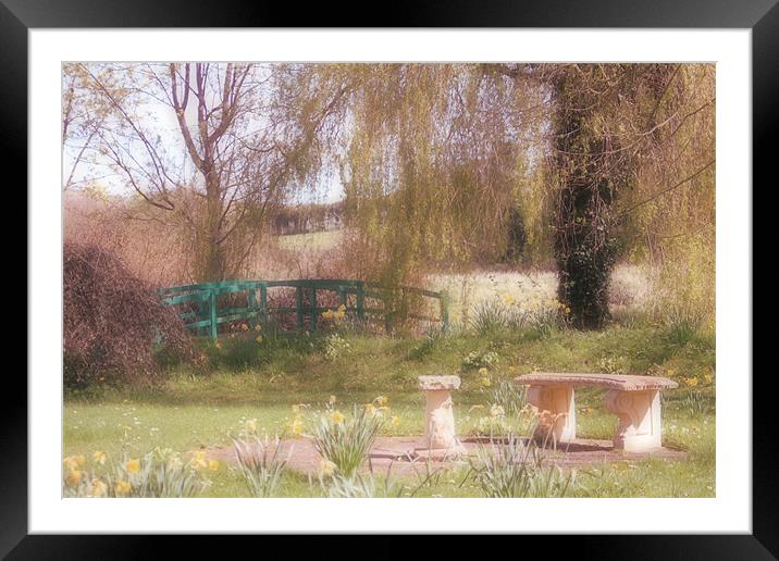English Country Garden Framed Mounted Print by Nicola Clark
