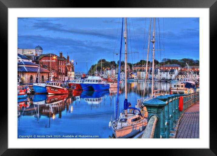 Weymouth Harbour  Framed Mounted Print by Nicola Clark