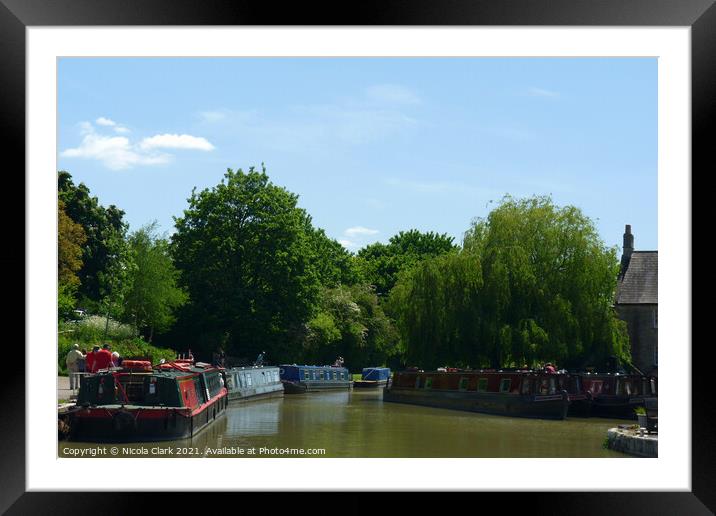Serene Canal Journey Framed Mounted Print by Nicola Clark