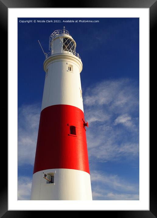 Majestic Trinity House Lighthouse Framed Mounted Print by Nicola Clark