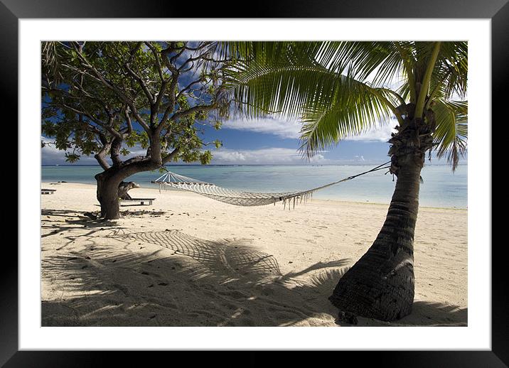 Relax - Aitutaki Framed Mounted Print by Michael Treloar