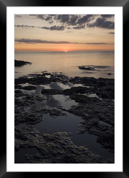 Lake Superior Sunrise Framed Mounted Print by Michael Treloar