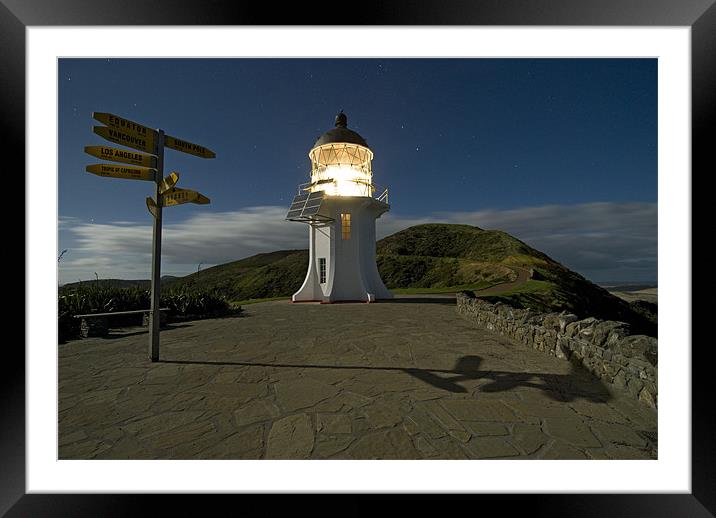 Cape Reinga Lighthouse, North Island, New Zealand Framed Mounted Print by Michael Treloar