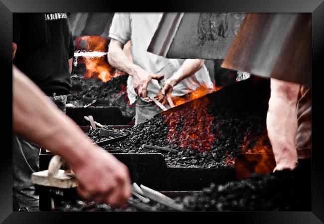 The Farriers Kitchen Framed Print by tony golding