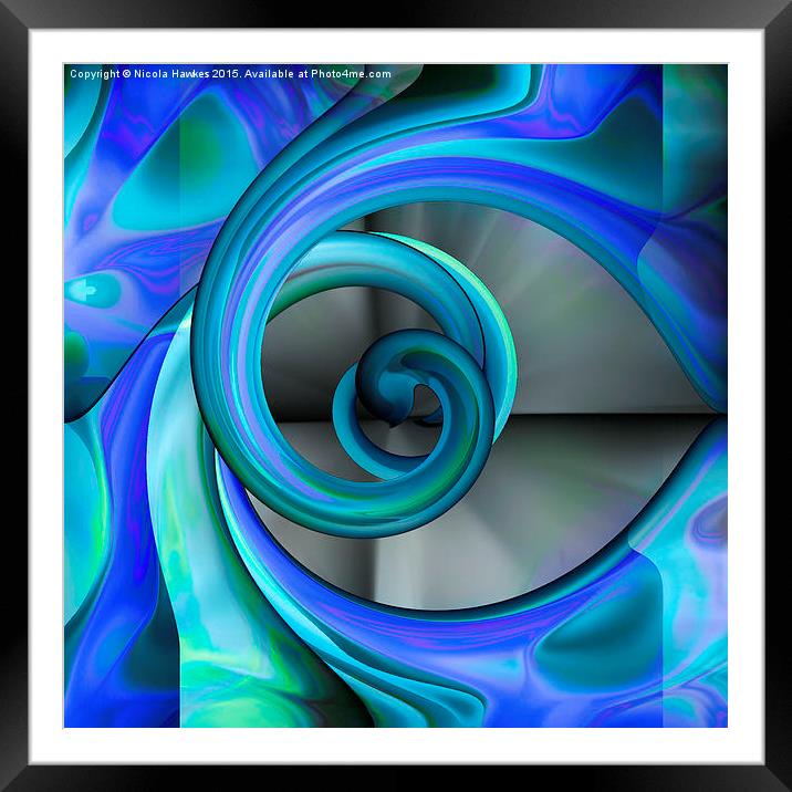  With A Twist (of purple) Framed Mounted Print by Nicola Hawkes