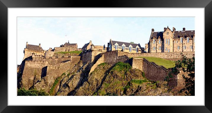 Edinburgh Castle Framed Mounted Print by Ian Coyle