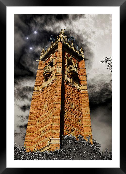 Golden Tower Framed Mounted Print by Christine Lake