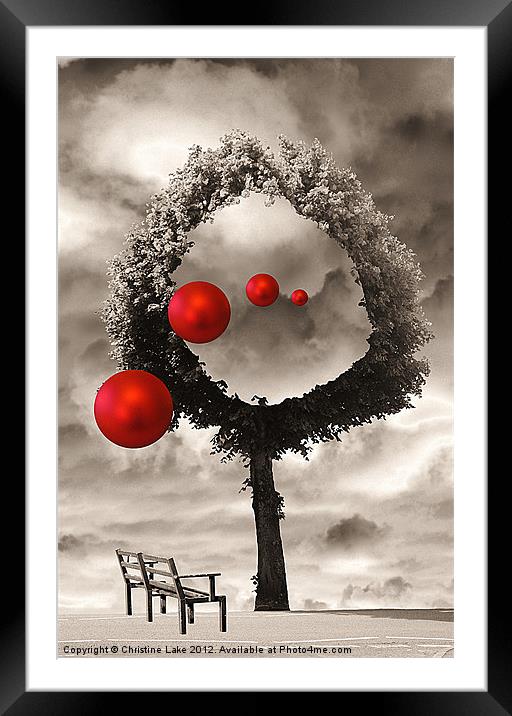 Bauble Entertainment Framed Mounted Print by Christine Lake