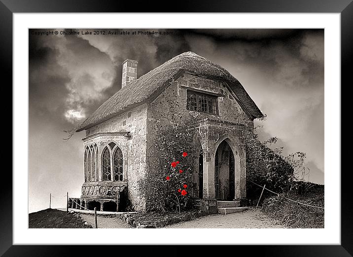 Gothic Cottage Framed Mounted Print by Christine Lake