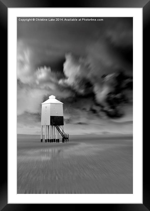 The Coming Storm Framed Mounted Print by Christine Lake