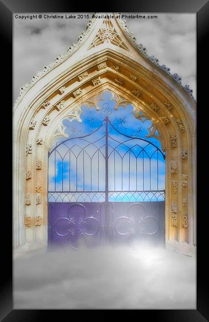  Heavens Gate Framed Print by Christine Lake