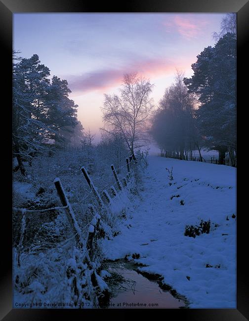 Misty Morning Framed Print by Derek Wallace