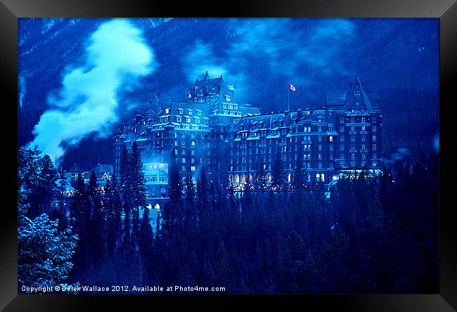 Banff Springs Hotel Framed Print by Derek Wallace