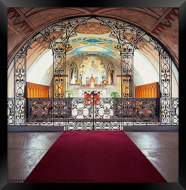 Interior of the Italian Chapel Framed Print by Derek Wallace