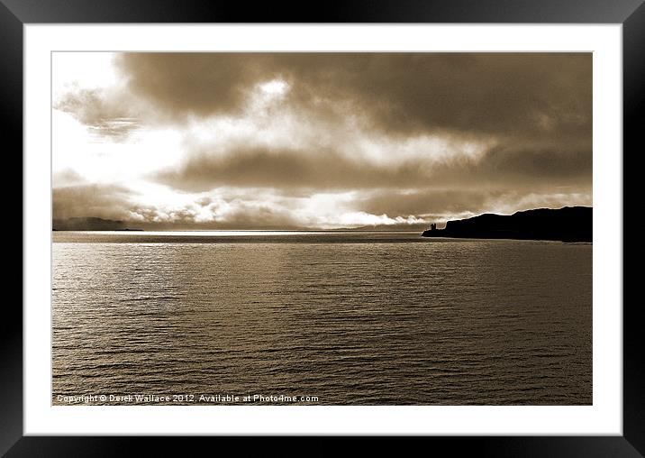 The Sound of Mull Framed Mounted Print by Derek Wallace