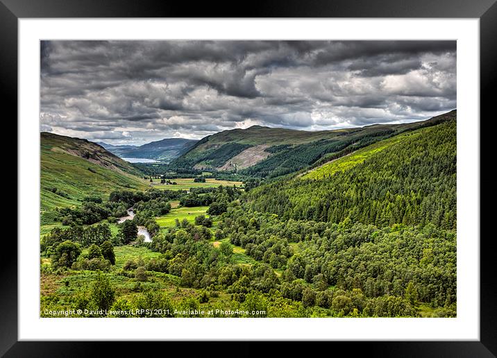 Loch Bhraoin - Loch of Rain Showers. Scotland Framed Mounted Print by David Lewins (LRPS)