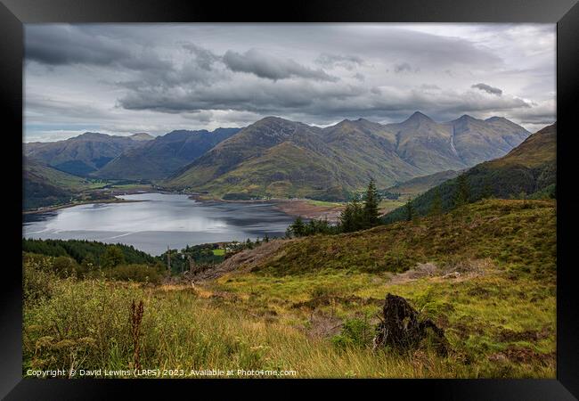 Five Sisters of Kintail Framed Print by David Lewins (LRPS)