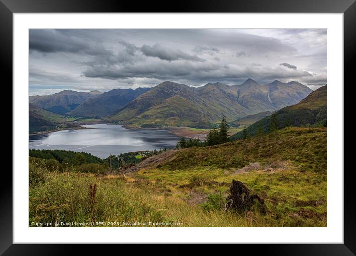 Five Sisters of Kintail Framed Mounted Print by David Lewins (LRPS)