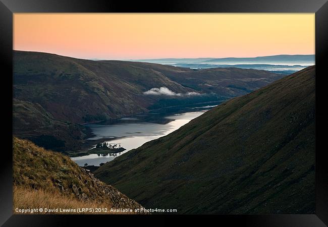 Haweswater Golden Sunrise Framed Print by David Lewins (LRPS)