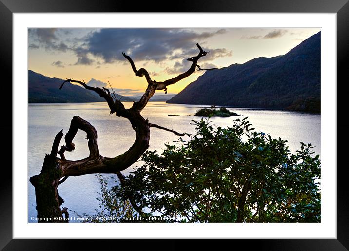 Ullswater - Cumbrian Lake District Framed Mounted Print by David Lewins (LRPS)