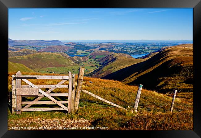 Martindale Common - Ullswater Framed Print by David Lewins (LRPS)