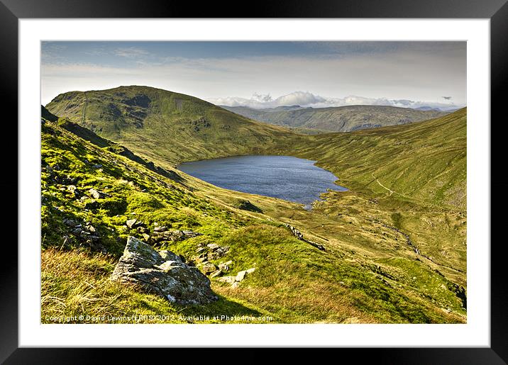Grisedale Tarn, Cumbria Framed Mounted Print by David Lewins (LRPS)