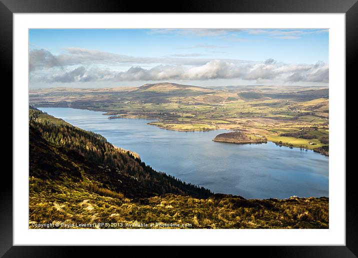 Bassenthwaite Lake - Cumbria Framed Mounted Print by David Lewins (LRPS)
