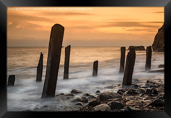 Chemical Beach - Seaham Framed Print by David Lewins (LRPS)