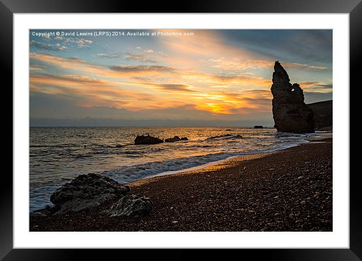Liddle Stack - Nose's Point Seaham Framed Mounted Print by David Lewins (LRPS)
