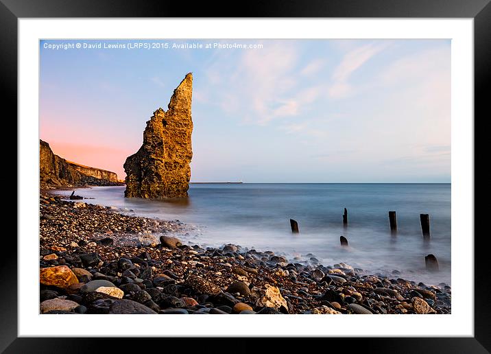 Liddle Stack - Chemical Beach, Seaham Framed Mounted Print by David Lewins (LRPS)