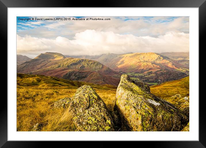 St. Sunday Crag - Patterdale Framed Mounted Print by David Lewins (LRPS)