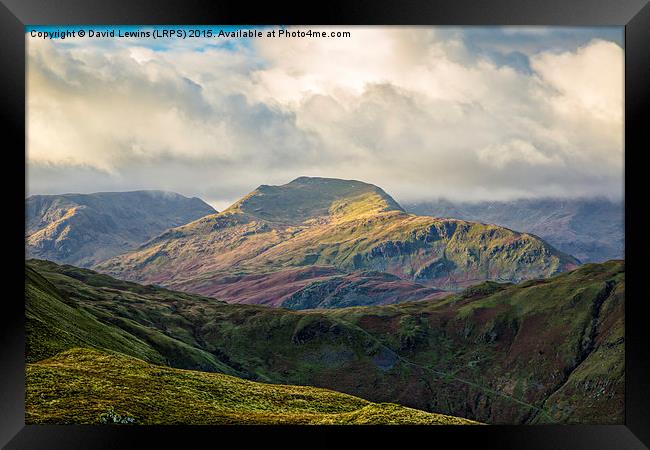 St. Sunday Crag - Patterdale, Ullswater Framed Print by David Lewins (LRPS)