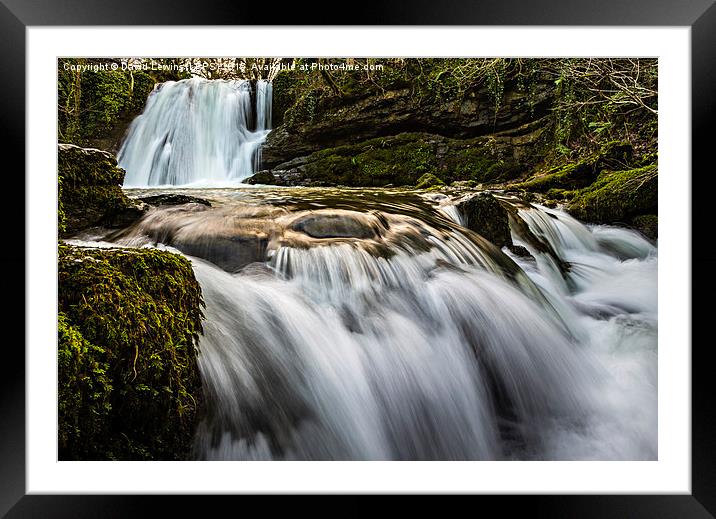 Janet's Foss Waterfall Framed Mounted Print by David Lewins (LRPS)