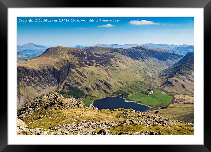 Gatesgarth Farm Buttermere Framed Mounted Print by David Lewins (LRPS)