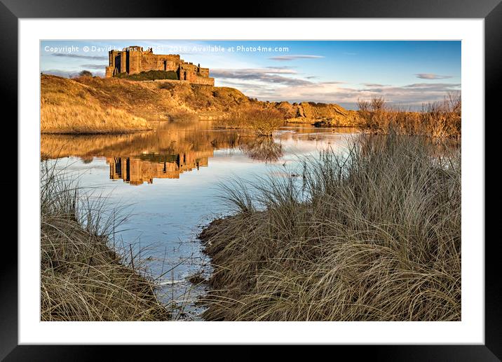 Bamburgh Castle Framed Mounted Print by David Lewins (LRPS)