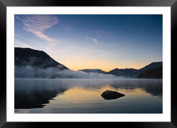 Mist Over Norfolk Island - Ullswater, Cumbria Framed Mounted Print by David Lewins (LRPS)