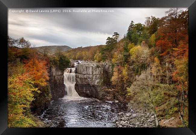 Autumnal High Force Framed Print by David Lewins (LRPS)