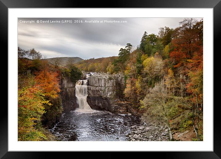 Autumnal High Force Framed Mounted Print by David Lewins (LRPS)