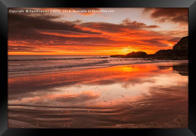 Featherbed Sunrise Framed Print by David Lewins (LRPS)