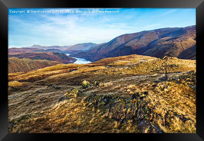Thirlmere View Framed Print by David Lewins (LRPS)