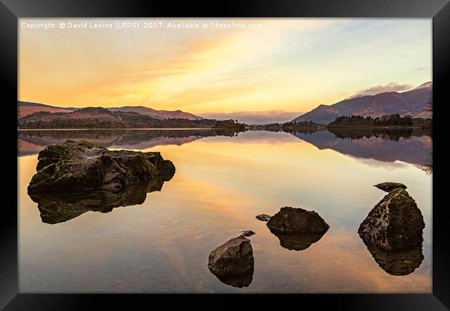 Lake District Sunrise Framed Print by David Lewins (LRPS)