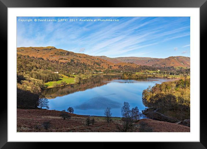 Grasmere Framed Mounted Print by David Lewins (LRPS)