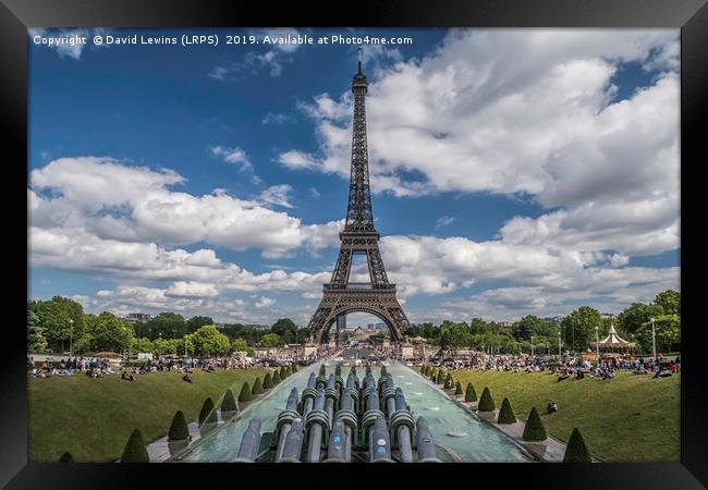 Eiffel Tower Framed Print by David Lewins (LRPS)