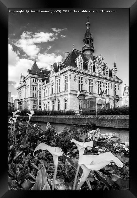 City Hall Vincennes Framed Print by David Lewins (LRPS)