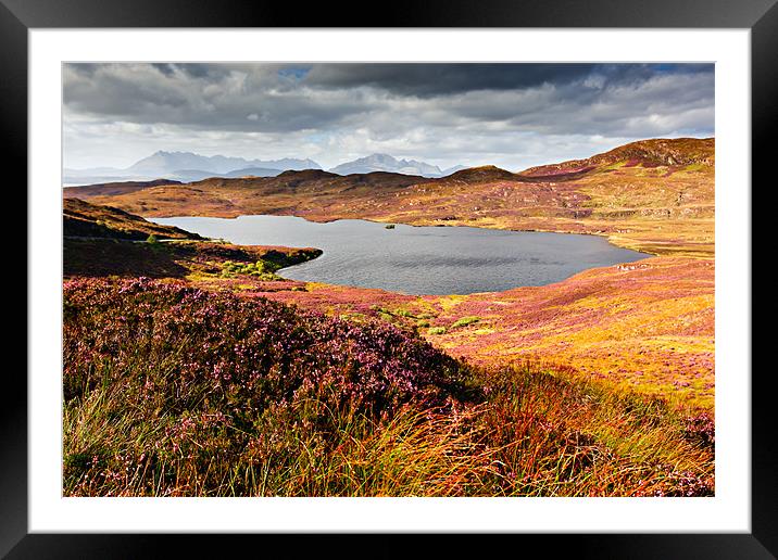 Loch Dhughaill - Isle of Sky Framed Mounted Print by David Lewins (LRPS)