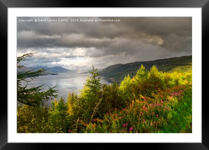 Loch Carron Framed Mounted Print by David Lewins (LRPS)