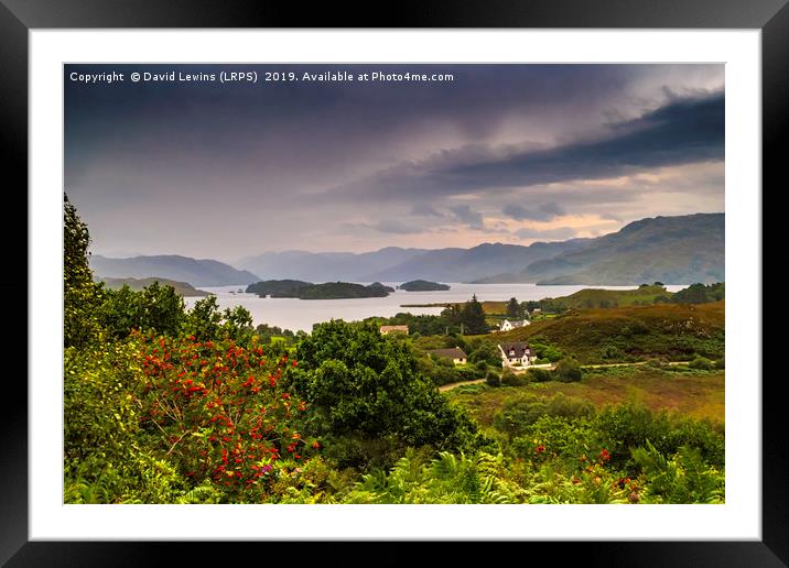Arisaig View Framed Mounted Print by David Lewins (LRPS)