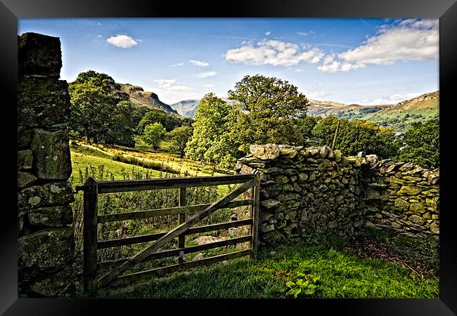 Martindale by Ullswater Framed Print by David Lewins (LRPS)