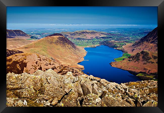 Crummock Water, Cumbria Framed Print by David Lewins (LRPS)
