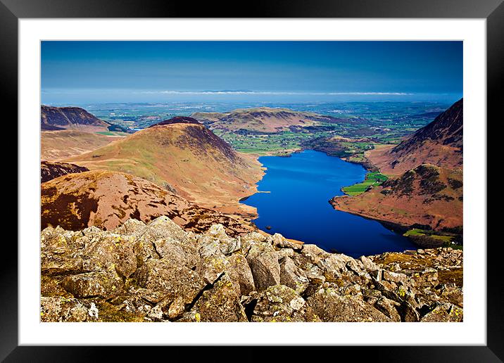 Crummock Water, Cumbria Framed Mounted Print by David Lewins (LRPS)